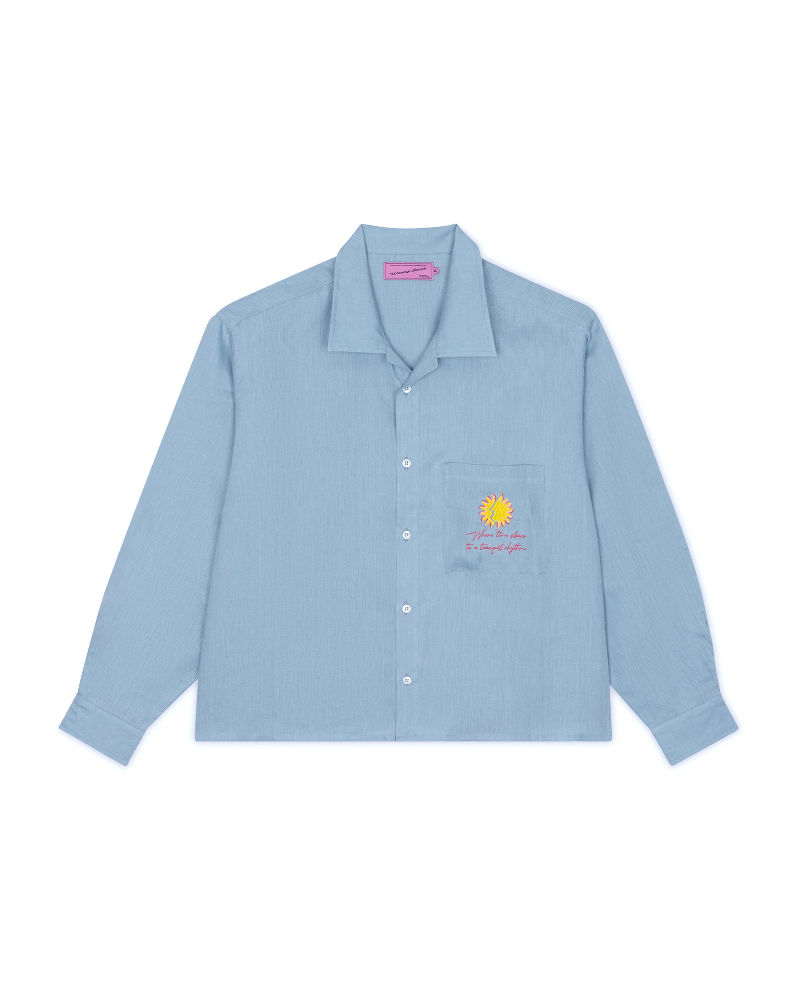 Baby Blue Linen Shirt