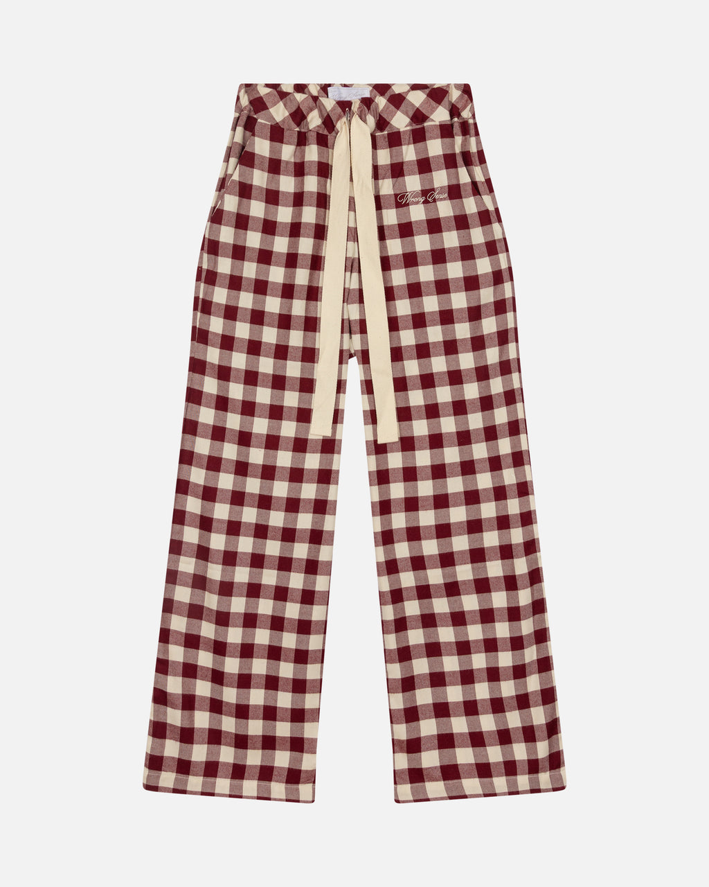 Conjunto de Pijamas em Padrão de Tabuleiro de Xadrez