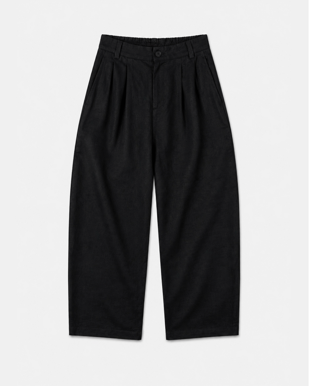 Essentials Black Linen Pants